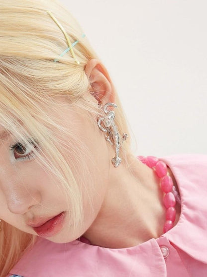 Gold × Silver Rabbit Earring And Ear Clip 【s0000002956】