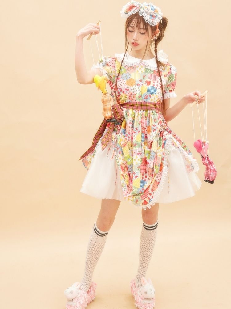 Fancy frill tulle dress【s0000001885】