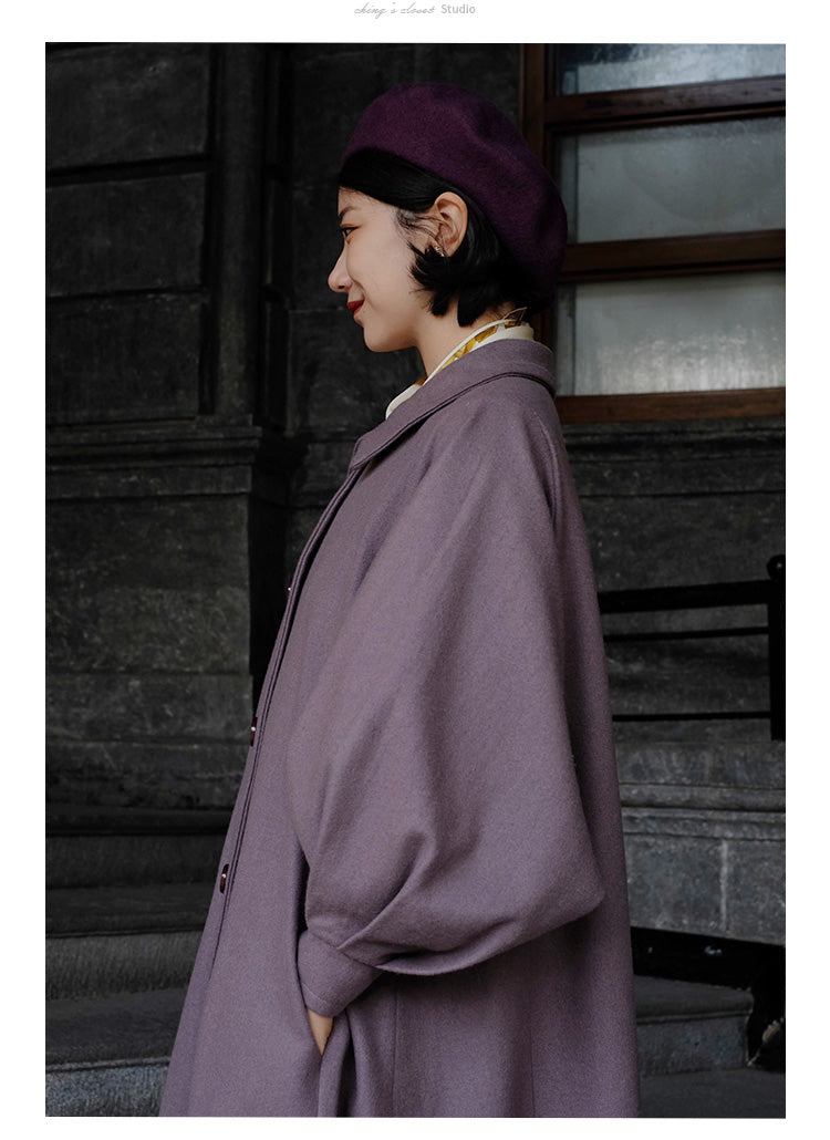 Western lady classical wool coat