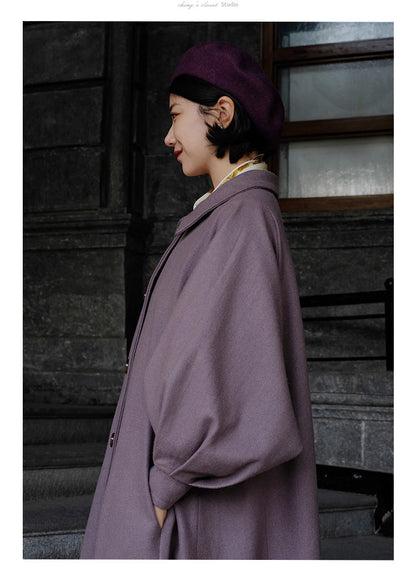 Western lady classical wool coat