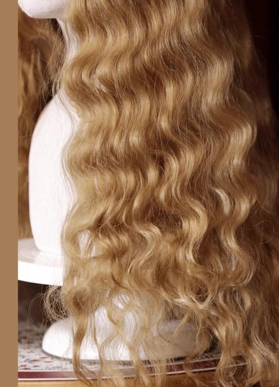 Mabuxi - Princess Diary - Golden Brown Lolita Wig Sheep Curls Long Romantic Wig