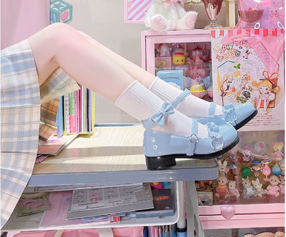 Sheep Puff - Kawaii Lolita Shoes Multicolors