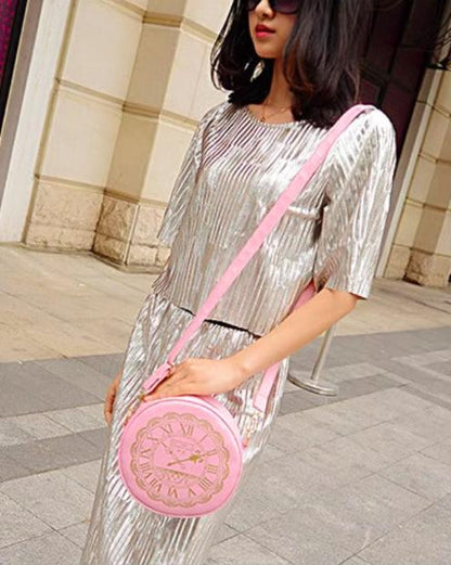 Kira - Alice Clock - Kawaii Lolita Shoulder Bag Round Lolita Crossbody Bag