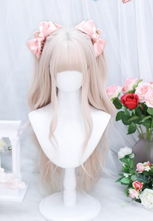 Dalao Home - Soft Soft - Daily Lolita Long Curly Pink Wig