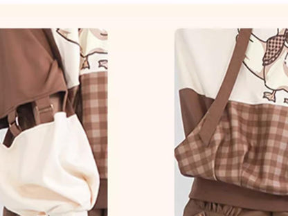 Piggy Bun - Famous Detective Goose - Retro Lolita Hoodie