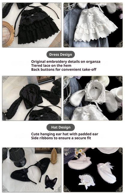 With PUJI - Puppet Box - Kawaii Lolita Bag Lamb Kitten Detachable Bag Dress Hat