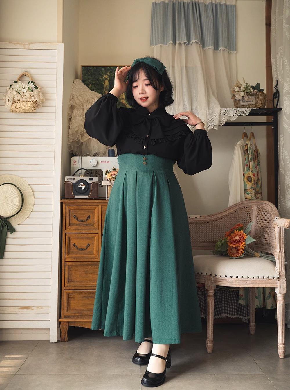 Forest Wardrobe - Forest basket - Classic Elegant Lolita SK Spring Autumn Versatile Skirt