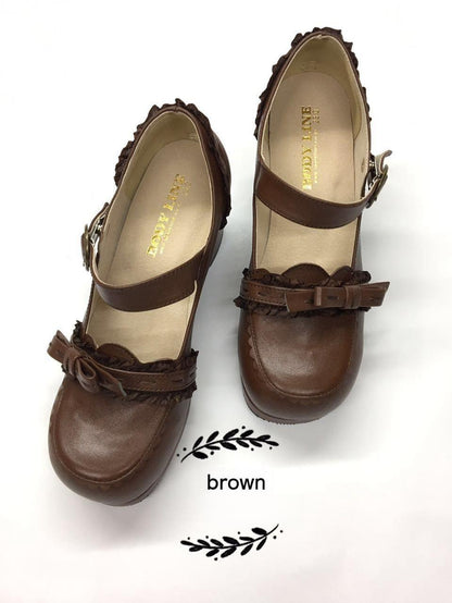 The Seventh Sense - Bow Lace Customized Lolita Shoes