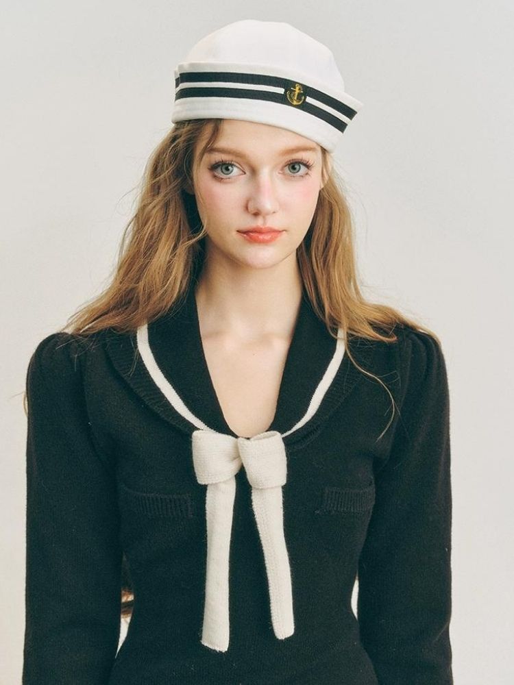 Sailor Knit Dress【s0000004609】