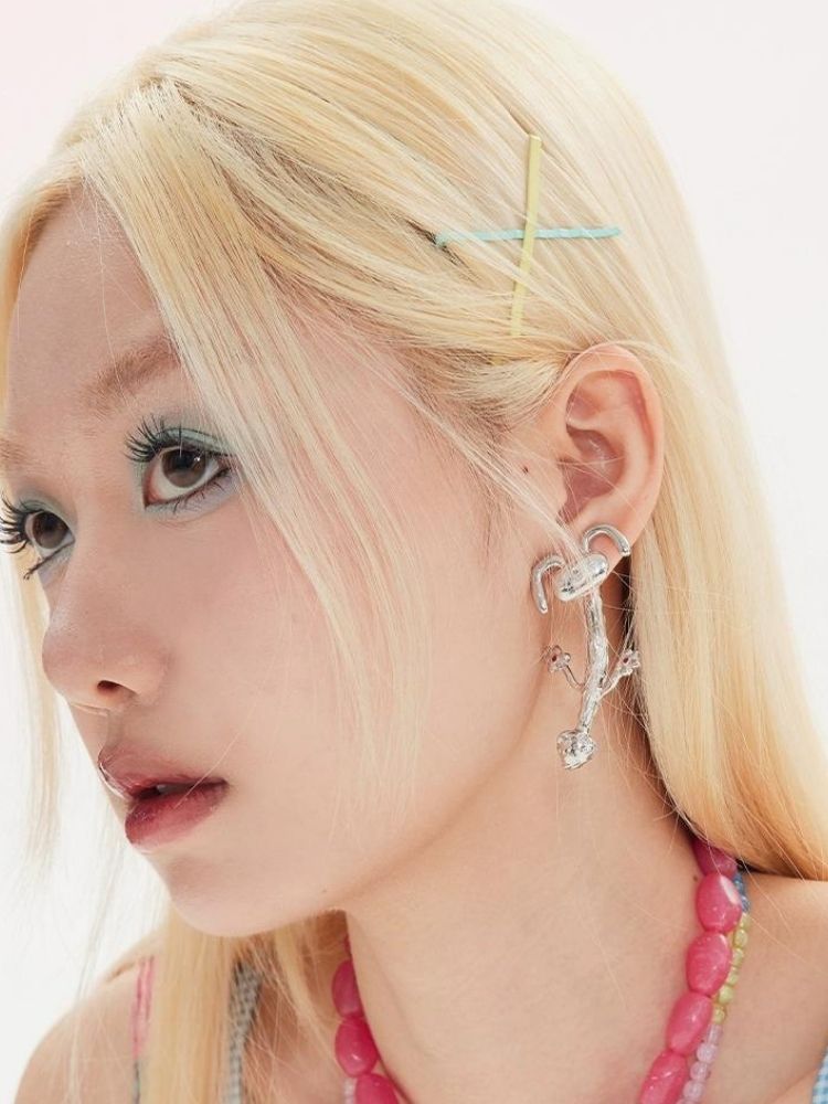 Gold × Silver Rabbit Earring And Ear Clip 【s0000002956】