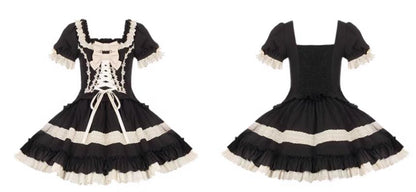 With PUJI - Chapter Seven - Spring Cotton Lolita OP Dress Doll-Like Dress