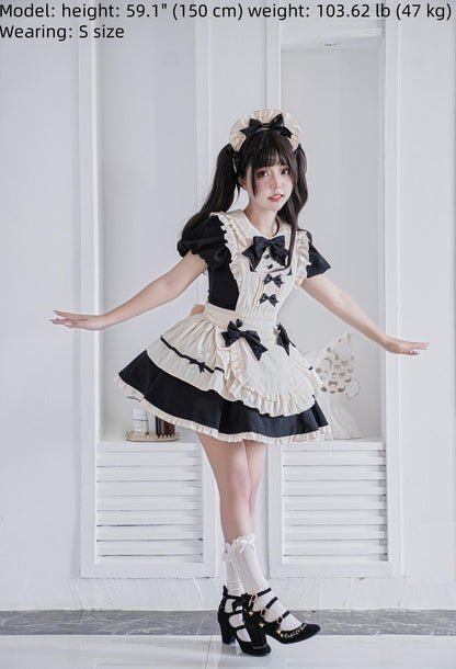 Hawthorn Berries - Maidette - Halloween Maid Lolita Apron OP Dress