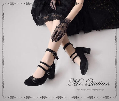 MR.Qiutian - Velia - Elegent Lolita Shoes CLA Thick Heel Shoes