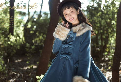 Unideer - Casual Lolita Winter Wool Down Coat Multicolors