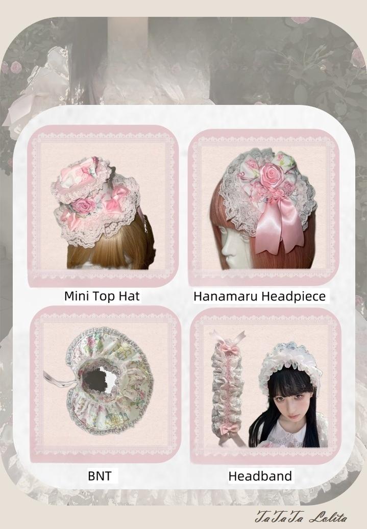 TaTaTa Lolita - Spring 2025 - Old School Lolita Jumper Dress, Floral Prints