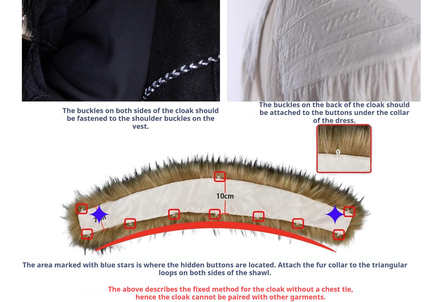 Wuyuzhe - Dragoon Knight 1.0 Version - Western Fantansy Style Suit Embroidery Dress Set Double-Sided Vest