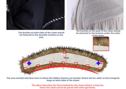 Wuyuzhe - Dragoon Knight 1.0 Version - Western Fantansy Style Suit Embroidery Dress Set Double-Sided Vest