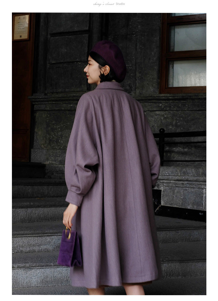 Western lady classical wool coat