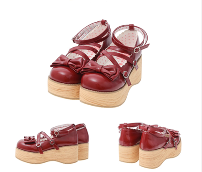 MODO - Sweet Lolita Round-Toe Platform Shoes