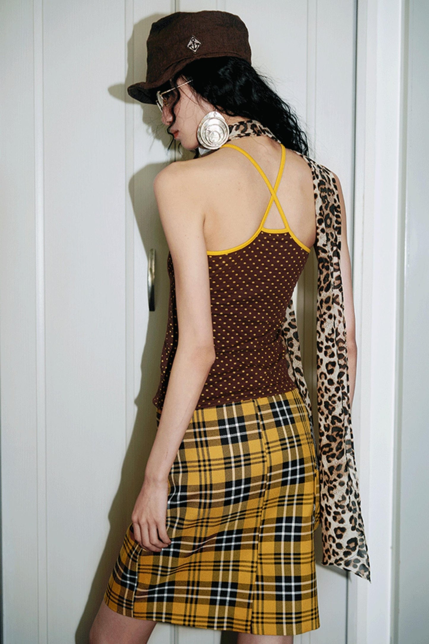 Vintage Dual-Sided Color Knit Tank Top