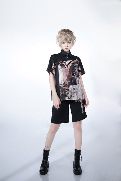 Princess Chronicles - Night Instructions - Short Sleeve Ouji Blouse