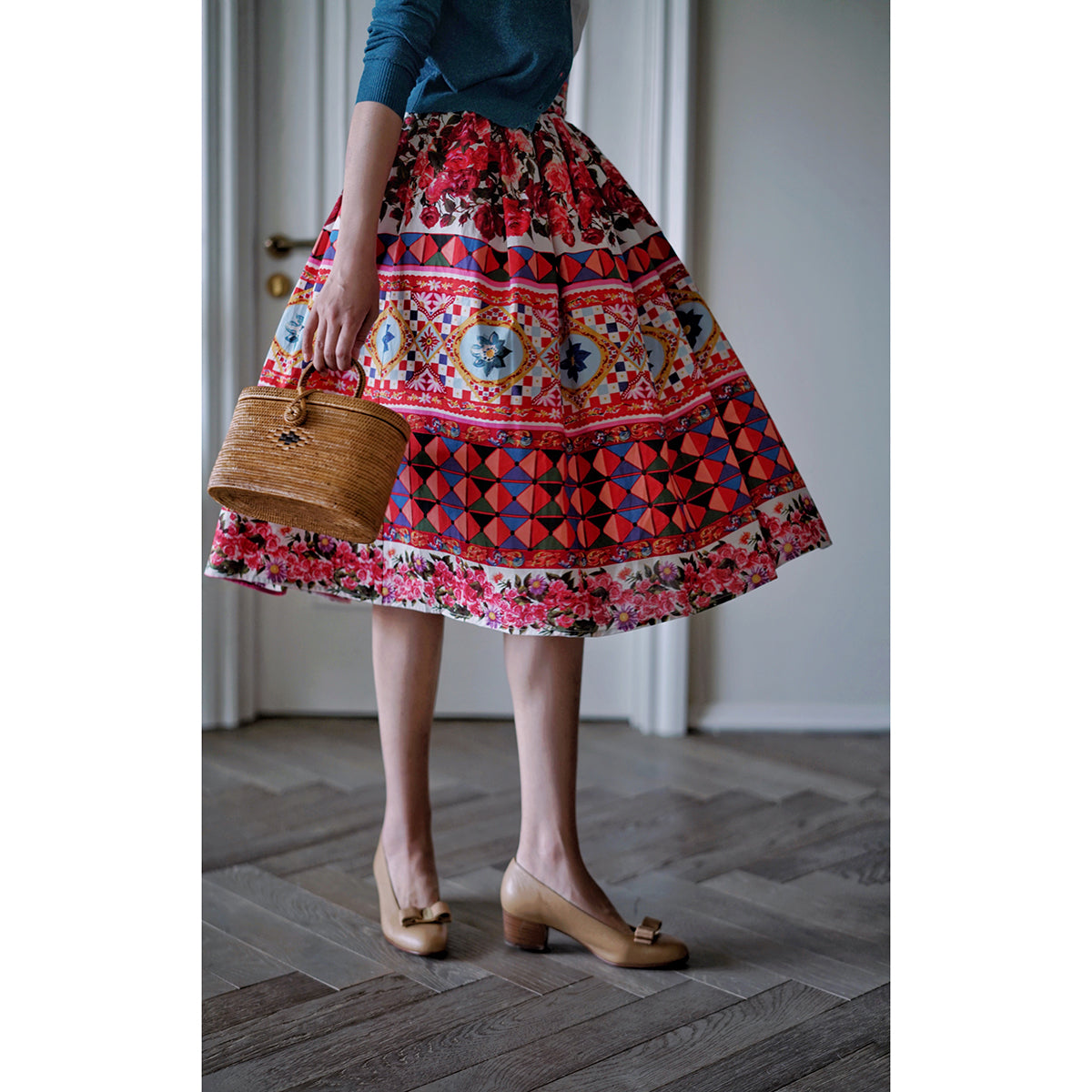 Brooklyn Sweetheart Floral Vintage Skirt