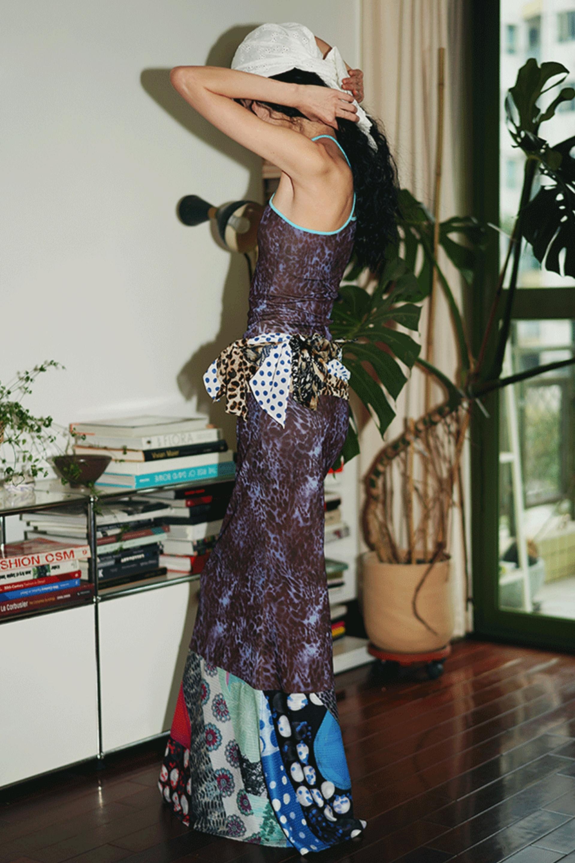 Leopard Fishtail Skirt