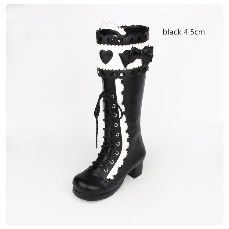 Angelic Imprint - Sweet Multicolor Thick Heel Lolita Boots