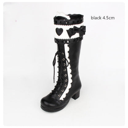 Angelic Imprint - Sweet Multicolor Thick Heel Lolita Boots