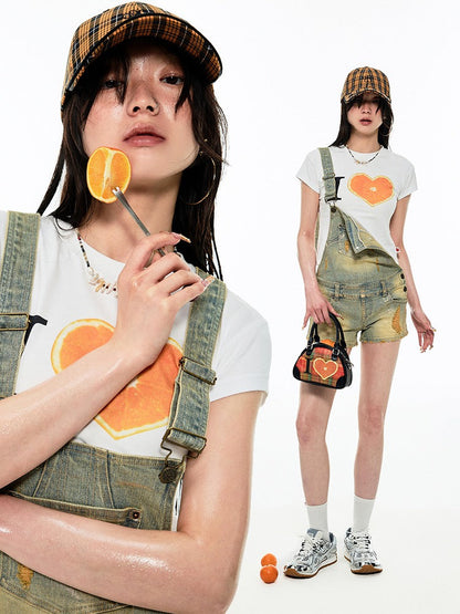 Summer Fruit Print Tee【s0000009141】