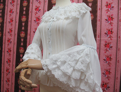Yilia - Retro Princess Long Sleeve Lolita Blouse