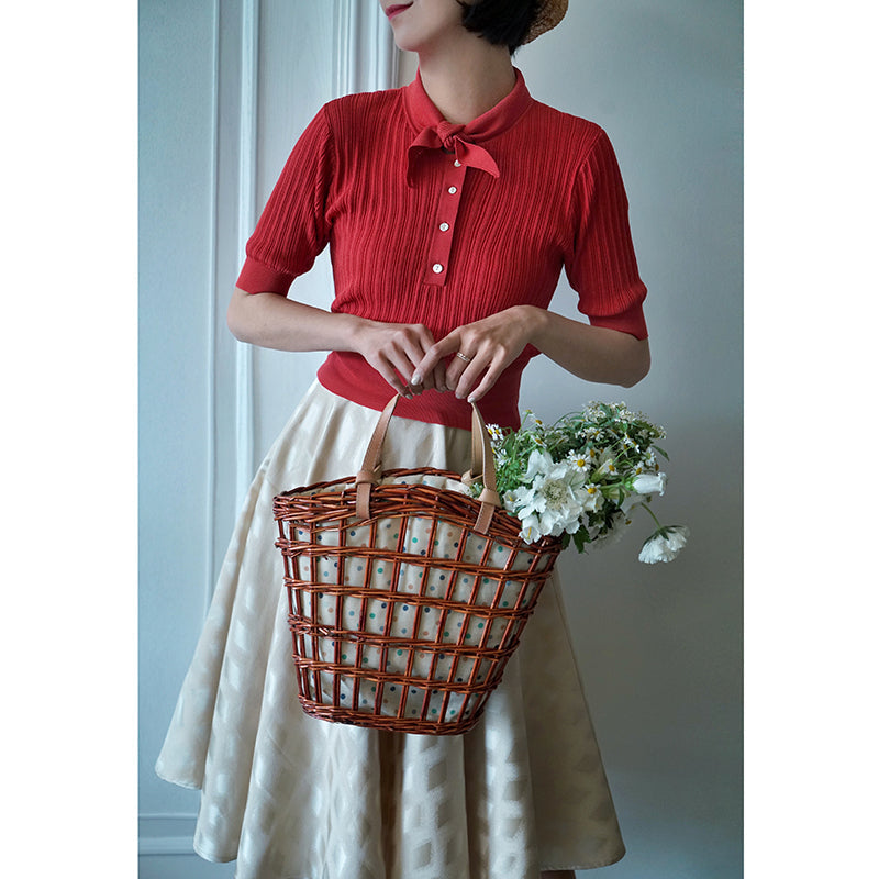 Little girl skirt with geometric patterns