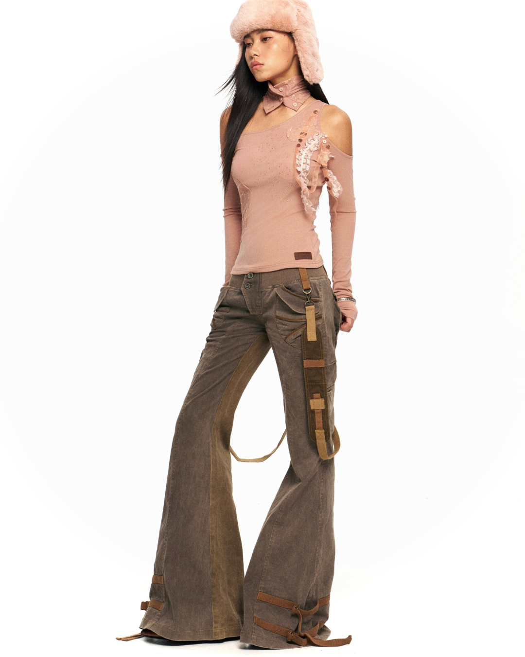 Slimming Wide-leg Flared Pants