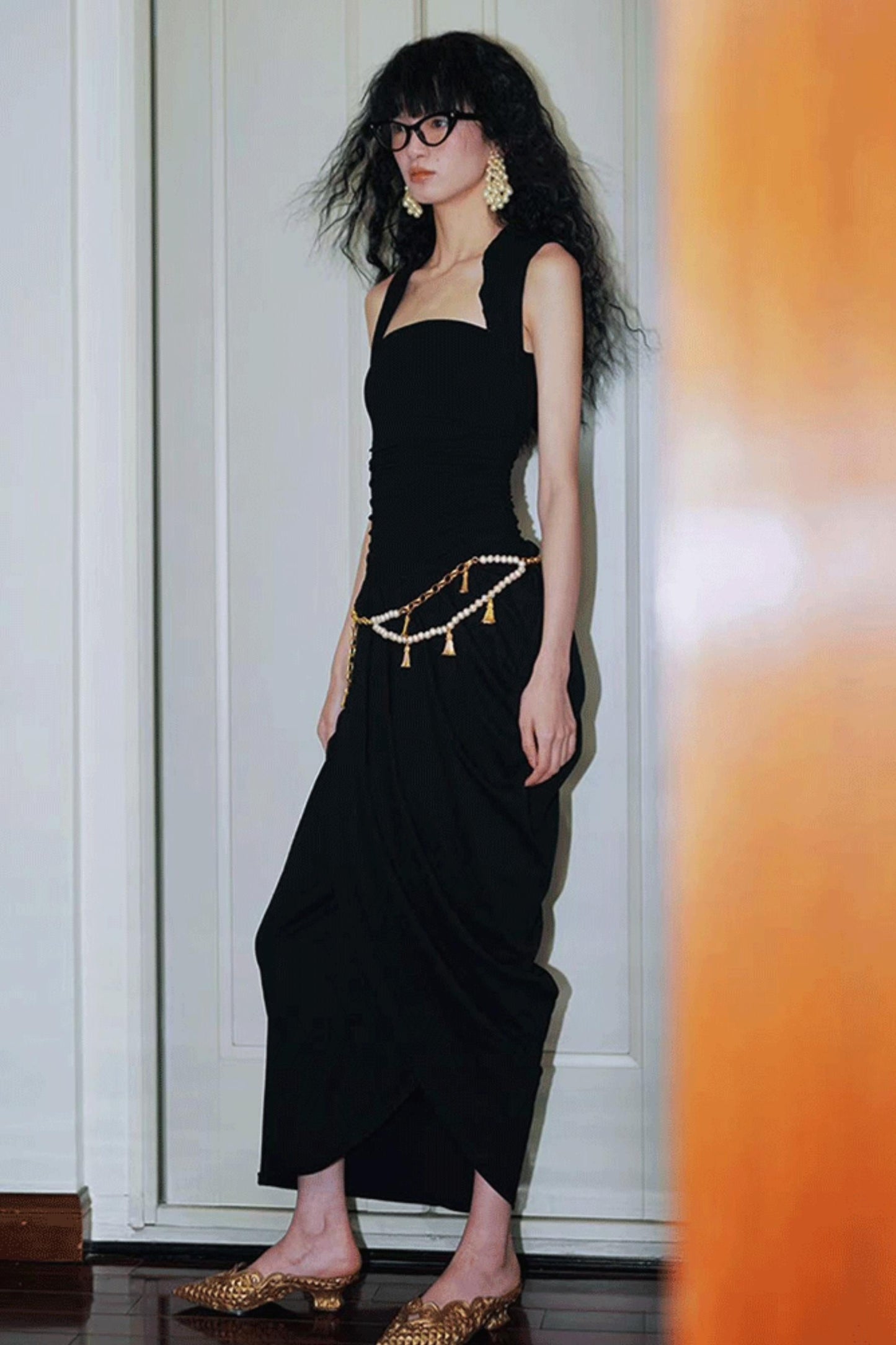 Western Style Draped Dress