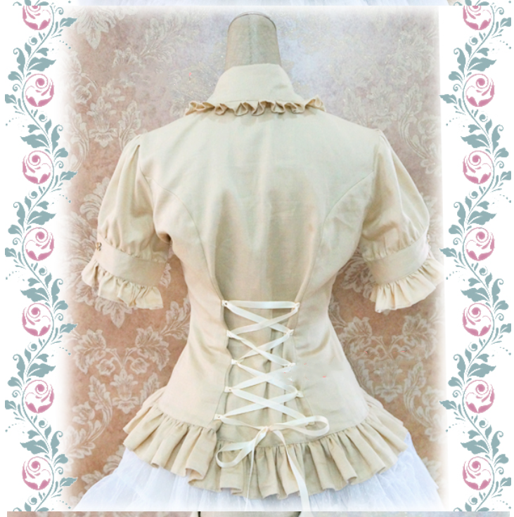 Strawberry Witch - Multicolors Short Sleeve Cotton Lolita Blouse