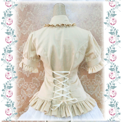 Strawberry Witch - Multicolors Short Sleeve Cotton Lolita Blouse