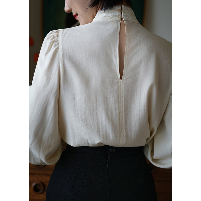 embroidered classical blouse