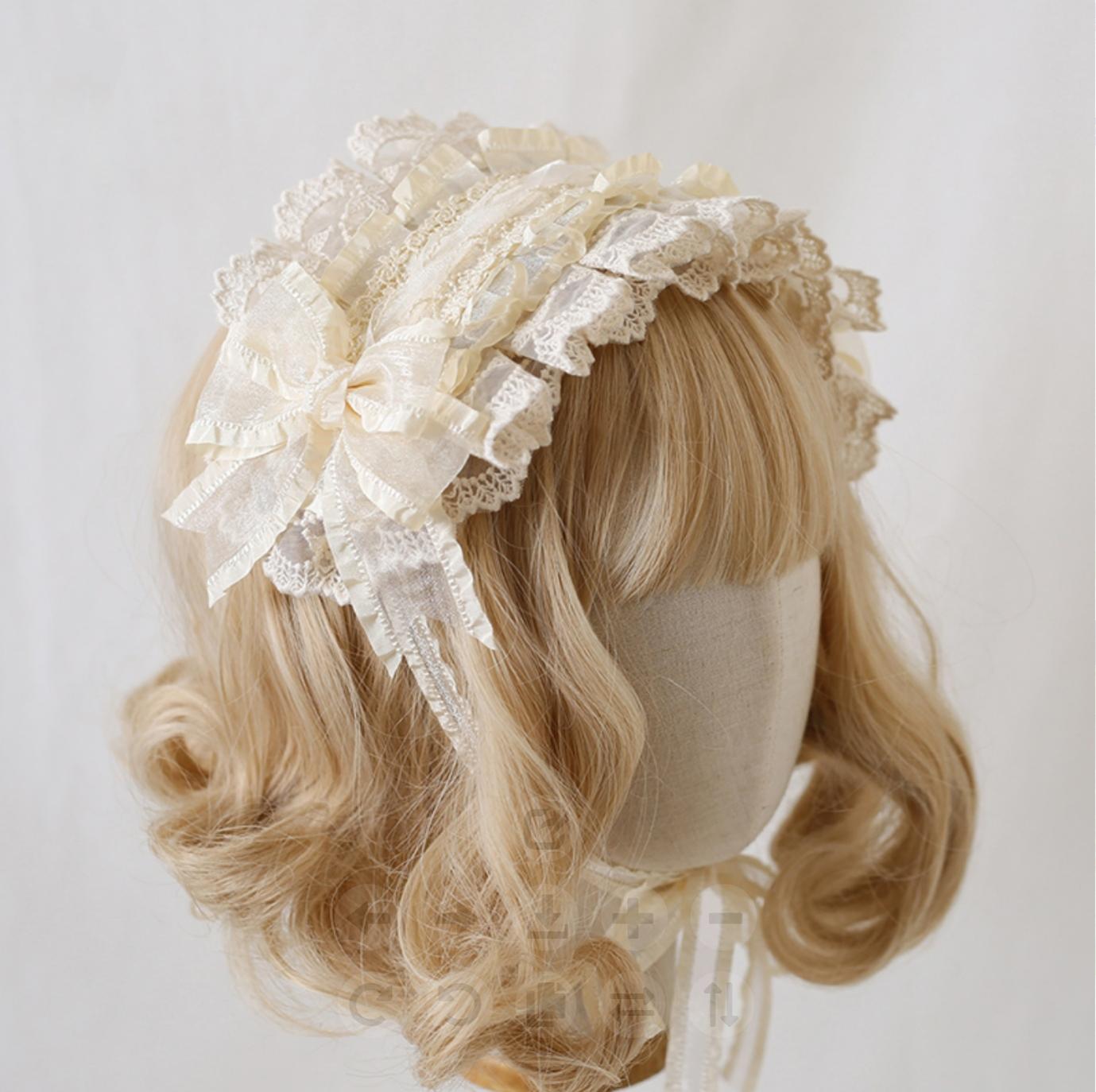 Xiaogui - Mood Limited - Elegant Lolita Headdress Bow Lace KC
