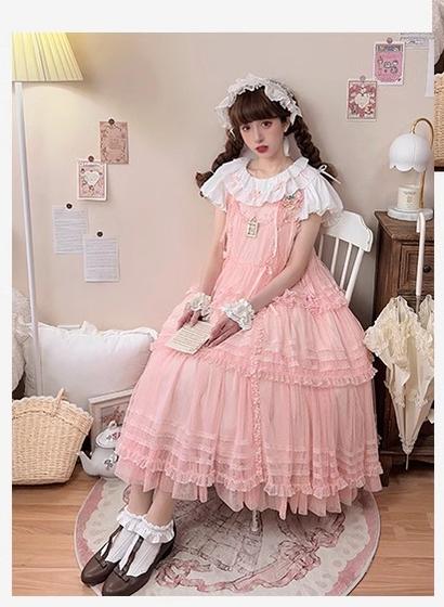 Polyhymnia - Secret Forest - Classic Lolita JSK Dress Multi-layered Dress Summer Gauze Dress