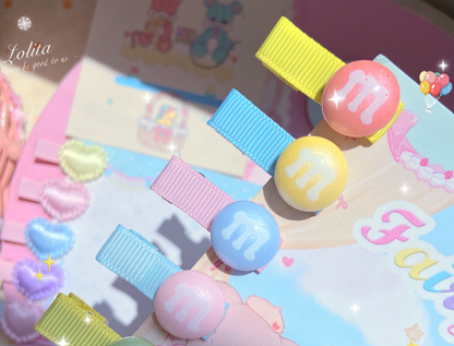 Bear Doll - Original Homemade Bared Sweet Lolita Hair Clips