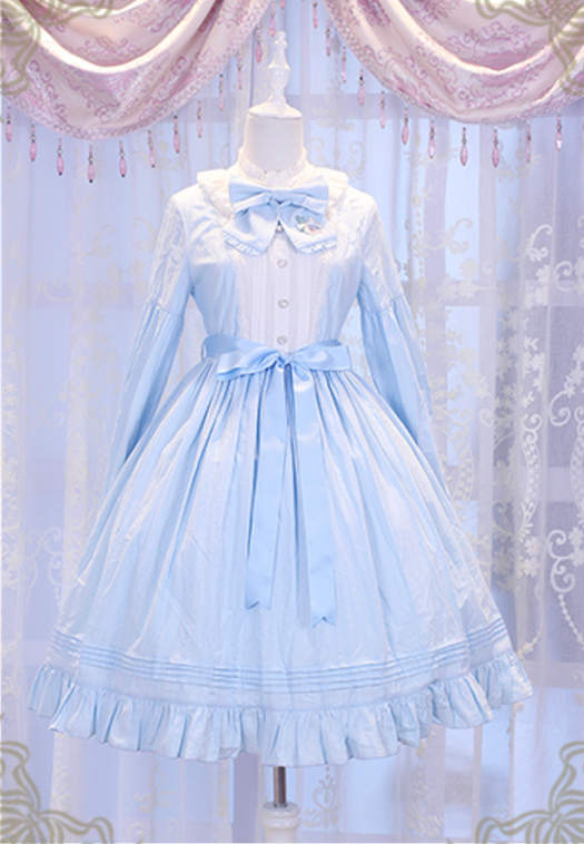 Chess Story - Vintage Lolita Long Sleeve OP Dress