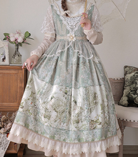 Cat-Romance - A Twilight Feast - Vintage Casual Lolita Summer OP