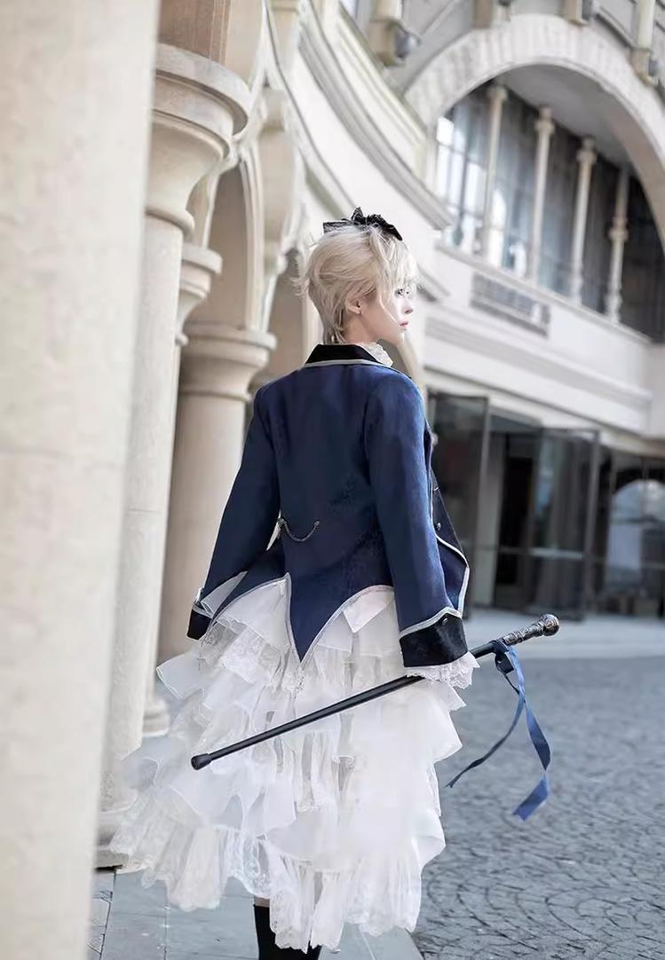 CastleToo - Coffin of Pilgrimage - Medieval European Ouji Lolita Shirt & Pants Suit