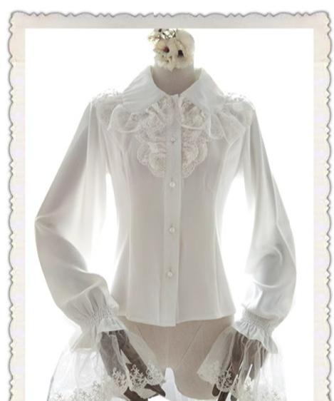 Sweet Angel - Classic Lolita Blouse Lace Chiffon Lolita Shirt