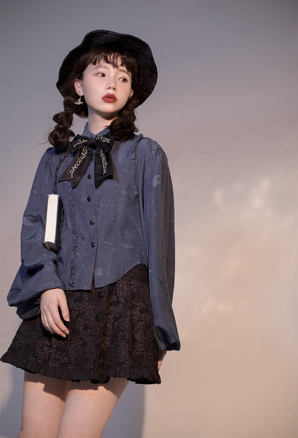 ZJstory - Gilded Age - Vintage Lolita Vest Suit Oil Painting Style Skirt Coat