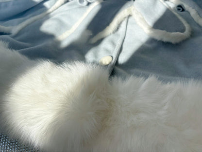 Qianmu - Lop Bunny - Kawaii Lolita Plush Hooded Cape