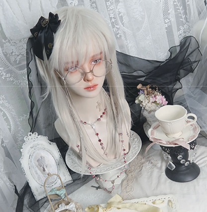 PippiPalace - Shikigami - Silver Gray Ancient Crown Wig