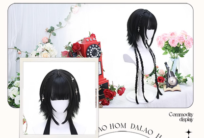 Dalao Home - Moon Night - Lolita Highlights Bang Short Wigs