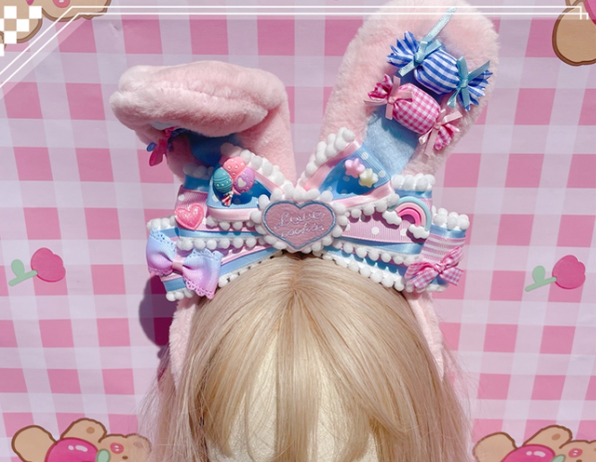 Pretty Girl Lolita - Sweet Lolita Pink-blue Accessories