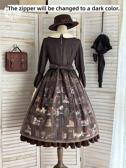 Miss Point - German Bookshelf - Classic Lolita OP Dress & Detachble Cape